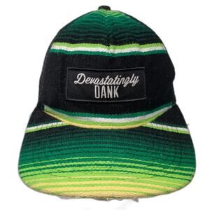 Stone Brewing Trucker Hat Green One Size Devastatingly Dank Striped Mesh Back